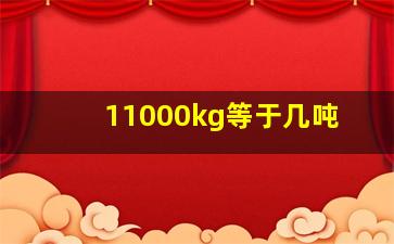 11000kg等于几吨