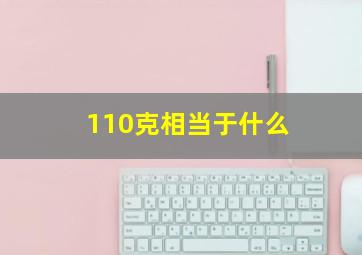 110克相当于什么