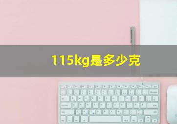 115kg是多少克