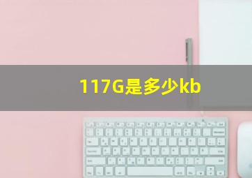 117G是多少kb