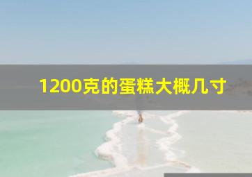 1200克的蛋糕大概几寸