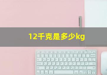 12千克是多少kg