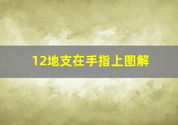 12地支在手指上图解