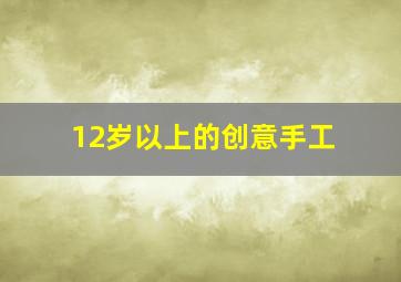 12岁以上的创意手工