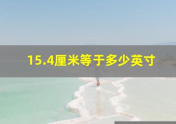 15.4厘米等于多少英寸