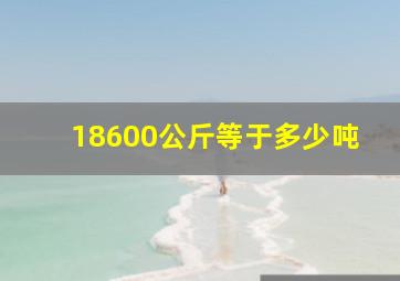 18600公斤等于多少吨