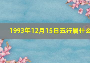 1993年12月15日五行属什么