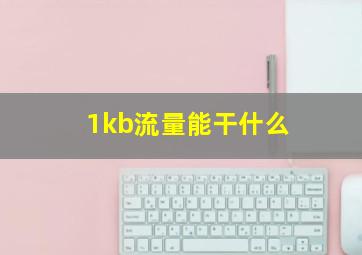 1kb流量能干什么