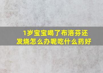 1岁宝宝喝了布洛芬还发烧怎么办呢吃什么药好