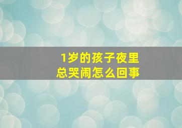 1岁的孩子夜里总哭闹怎么回事