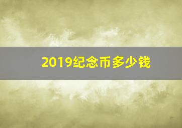 2019纪念币多少钱