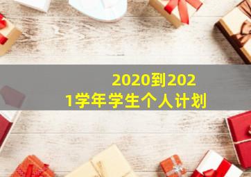 2020到2021学年学生个人计划