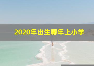 2020年出生哪年上小学