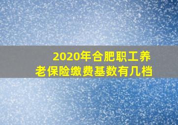 2020年合肥职工养老保险缴费基数有几档