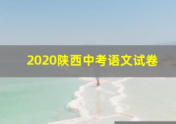 2020陕西中考语文试卷