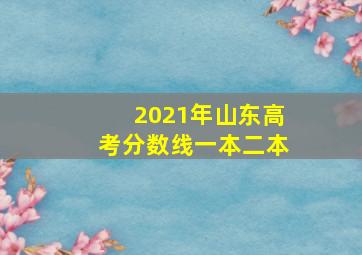 2021年山东高考分数线一本二本