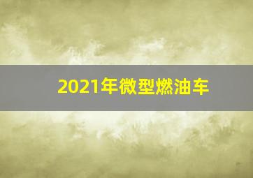 2021年微型燃油车