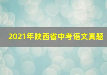 2021年陕西省中考语文真题