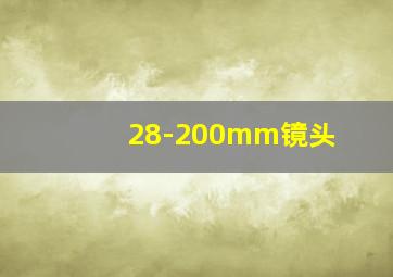 28-200mm镜头