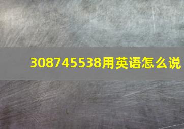 308745538用英语怎么说