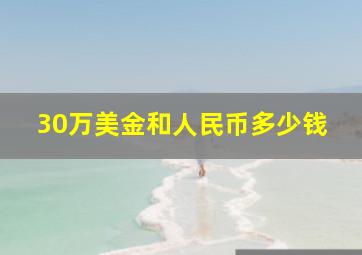 30万美金和人民币多少钱