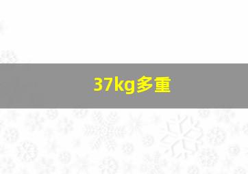 37kg多重