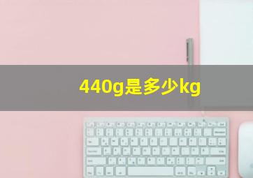 440g是多少kg