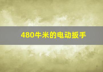 480牛米的电动扳手