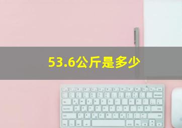 53.6公斤是多少