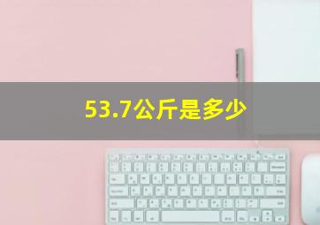 53.7公斤是多少