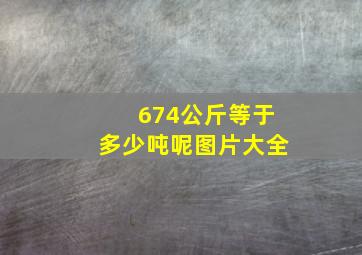 674公斤等于多少吨呢图片大全