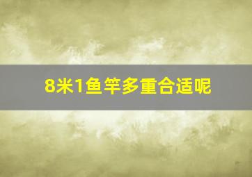 8米1鱼竿多重合适呢