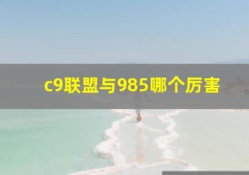 c9联盟与985哪个厉害