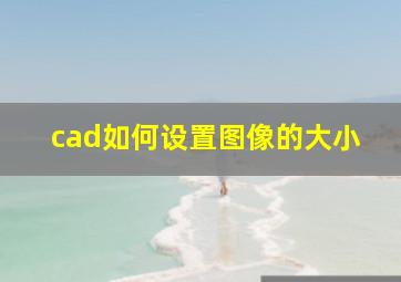 cad如何设置图像的大小