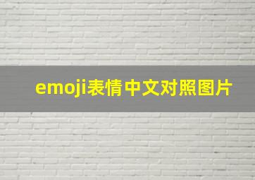 emoji表情中文对照图片