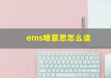 ems啥意思怎么读