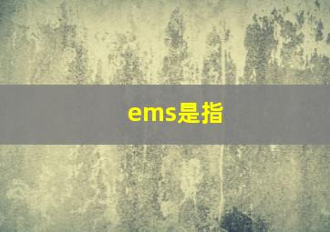 ems是指