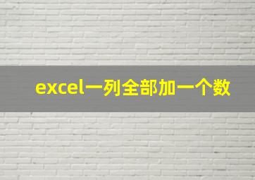 excel一列全部加一个数