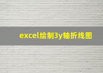 excel绘制3y轴折线图