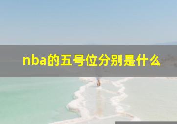 nba的五号位分别是什么