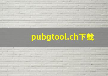 pubgtool.ch下载