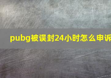 pubg被误封24小时怎么申诉