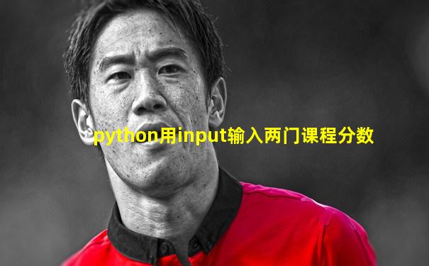python用input输入两门课程分数