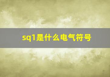 sq1是什么电气符号