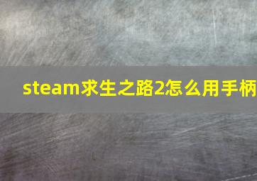 steam求生之路2怎么用手柄