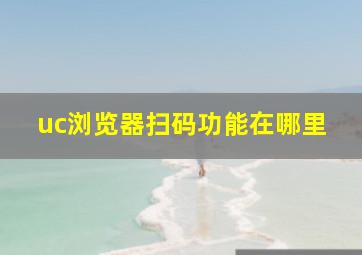 uc浏览器扫码功能在哪里