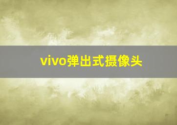 vivo弹出式摄像头