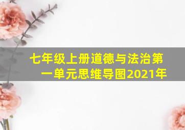 七年级上册道德与法治第一单元思维导图2021年