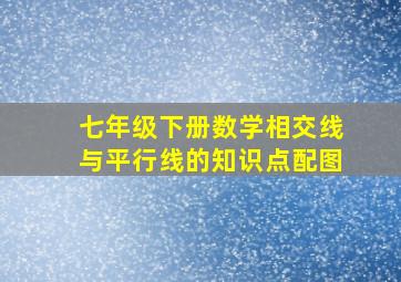 七年级下册数学相交线与平行线的知识点配图