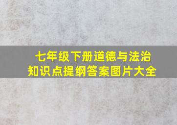 七年级下册道德与法治知识点提纲答案图片大全